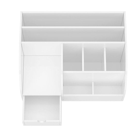 NIUBEE Desk Organizer Office Accessaries,Pen Organizer Storage with 8 Compartments +1 Drawer Desk, Fits for Pens, Scissors, Notepads & Office Supplies
