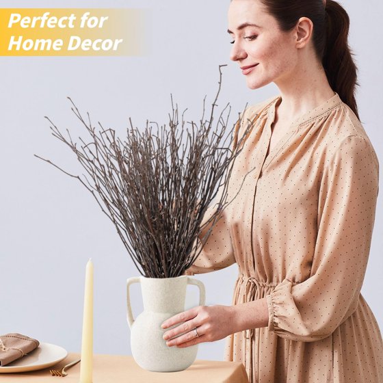 40Pcs Dried Birch Twigs 17” Natural Birch Branches for Easter Vases, Curly Willow Branches, DIY, Floral Arrangement, Twig Wreath, Centerpiece, Rustic Home Decor