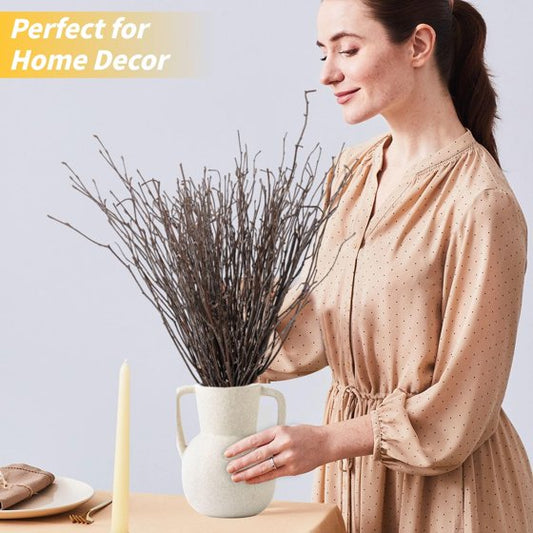 40Pcs Dried Birch Twigs 17” Natural Birch Branches for Easter Vases, Curly Willow Branches, DIY, Floral Arrangement, Twig Wreath, Centerpiece, Rustic Home Decor