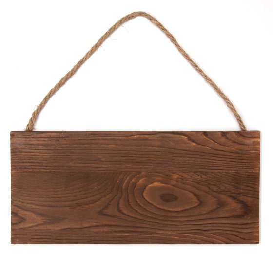 (3 pack) Cousin DIY Barn Wood Plank Sign with Twine Hanging Cord, Rectangle, 12 in x 5.5 in