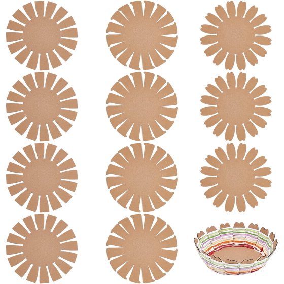 12-Piece DIY Paper Basket Weaving Kit for Women – Arts & Crafts, Small Gifts & Keepsakes, Includes 6 Colorful Raffia Ribbons